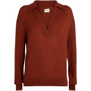 KHAITE Cashmere Jo Sweater Size X-Small Burgandy